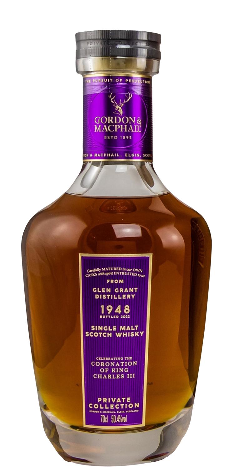 GLEN GRANT 74 ANS 1948 CORONATION OF KING CHARLES III G&M