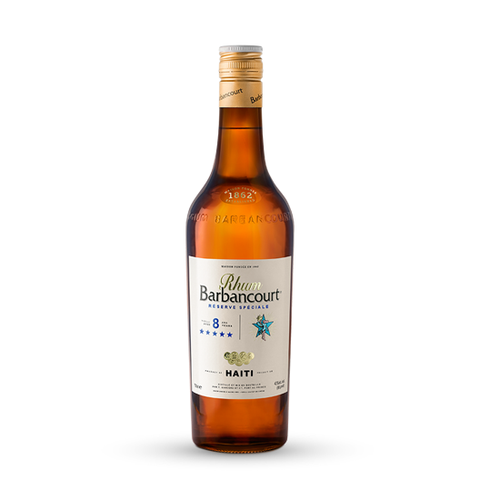 Barbancourt 5 étoiles 8 ans + 2 VERRES 43%