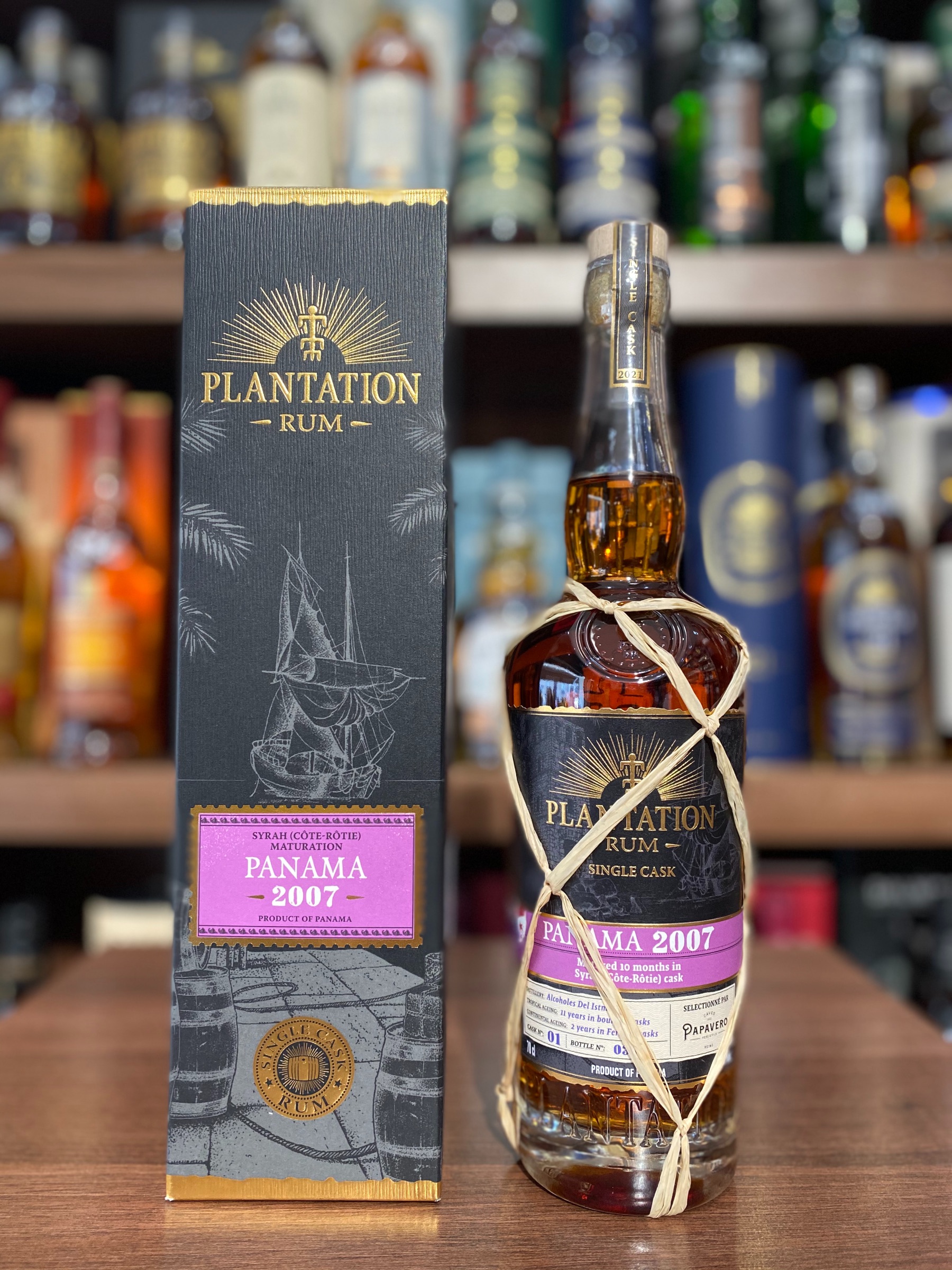 Plantation 2007 Single Cask Panama Caves Papavero 43%