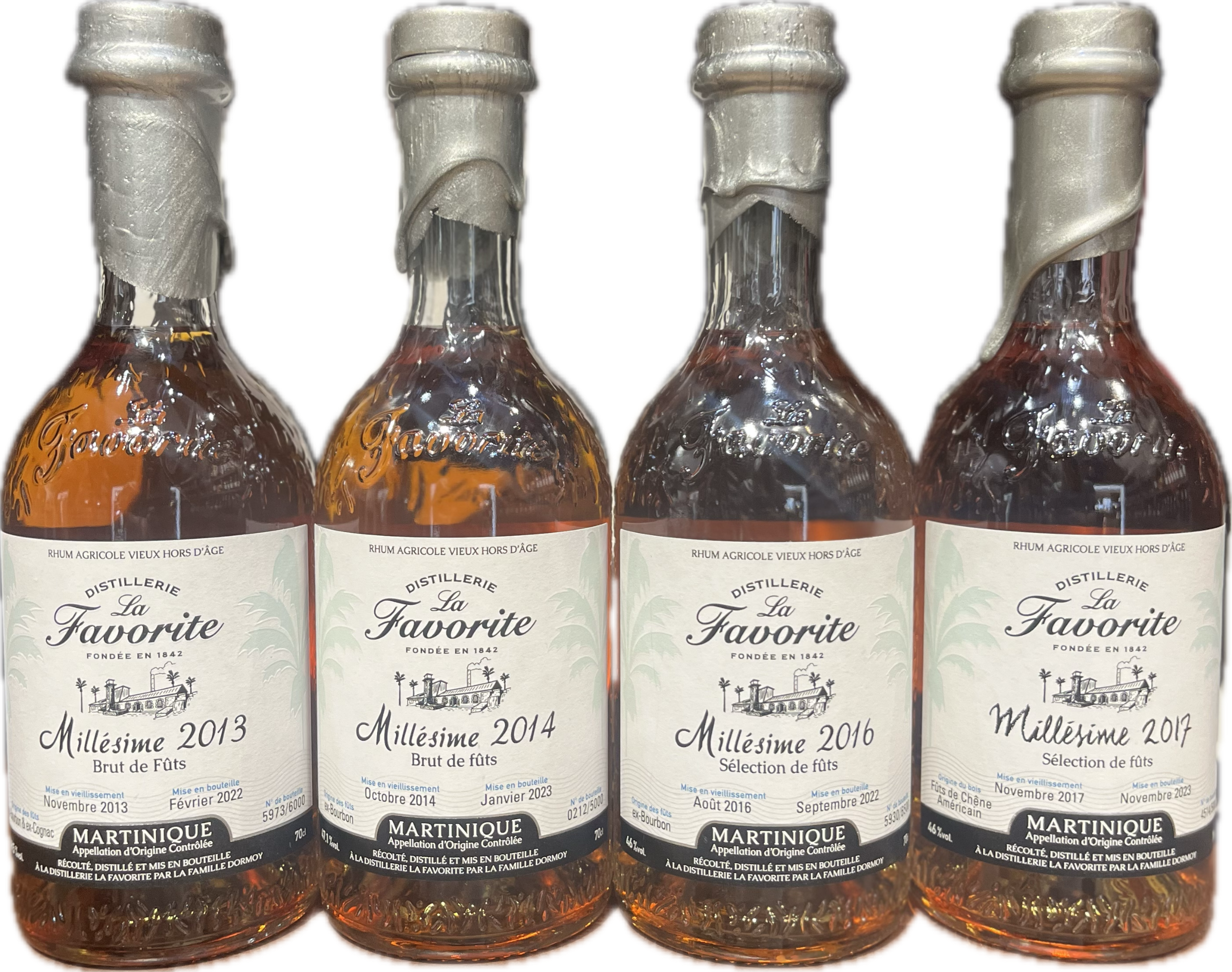 Coffret La Favorite Millésime 2013 - 2014 - 2016 - 2017