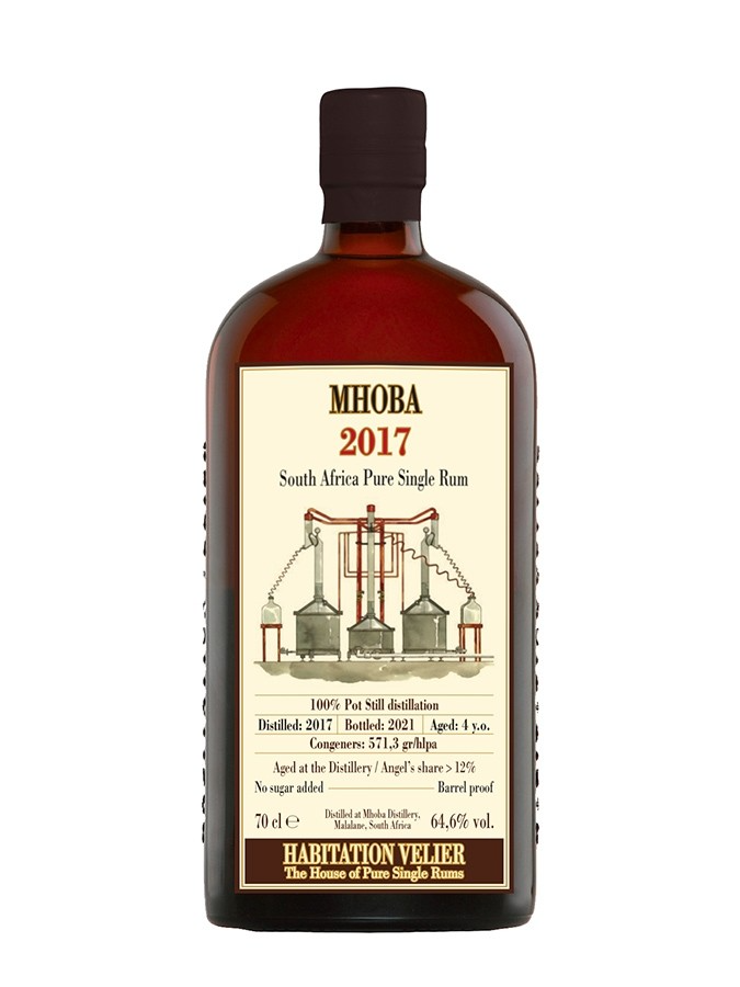 MHOBA 4 ans 2017 Ex Bourbon Cask Habitation Velier 64,6%