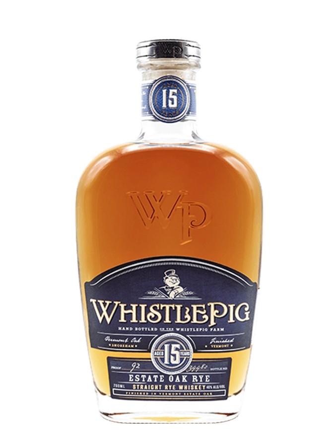 WHISTLE PIG 15 ans Estate Oak Rye 46%