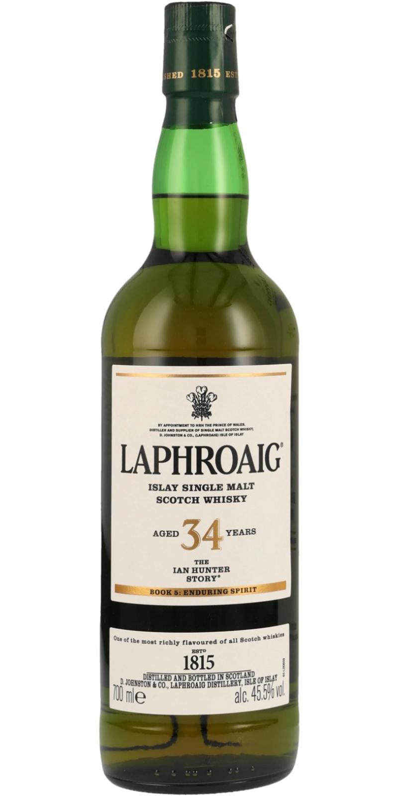 LAPHROAIG 34 ANS IAN HUN STORY BOOK 5 45.5 %