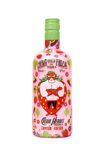 Cream Heroes Fraise - Crème de tequila 17%