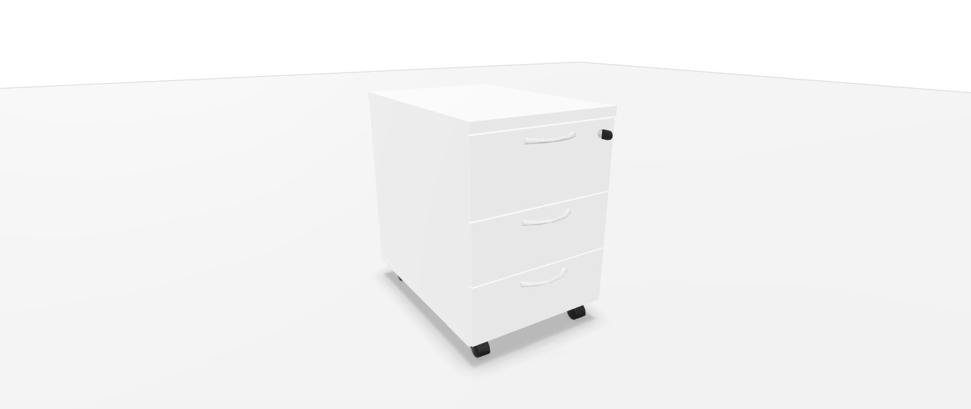 CAISSON MOBILE 3T BLANC