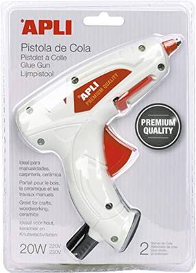 PISTOLET A COLLE 20W + 2 BARRES BLANC