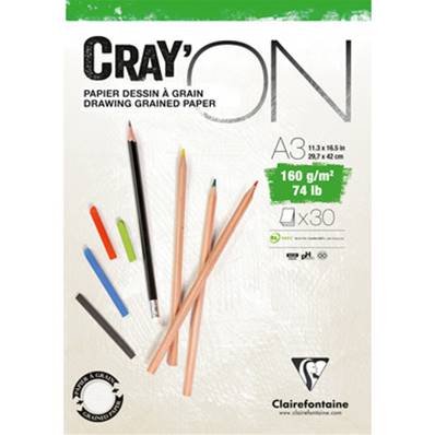 BLOC CRAY'ON ENCOLLE A3 30F 160G