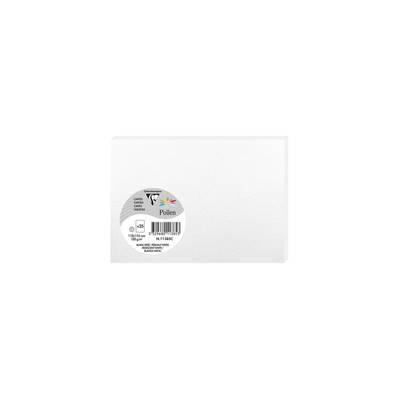 CARTE 110X155 X25 BLANC IRISE