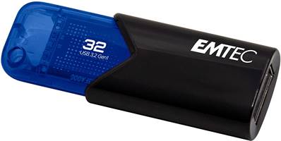 CLE USB 32 GB 3.2 CLICK EASY BLEUE
