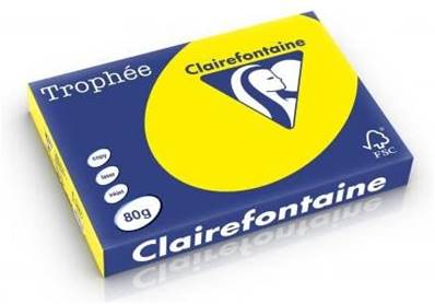 RAME A3 80GR JAUNE SOLEIL CLAIREFONTAINE