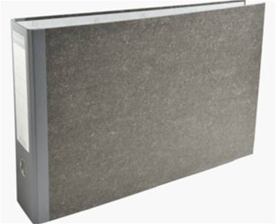 CLASSEUR 2ANX A3 D7CM MARBRE GRIS