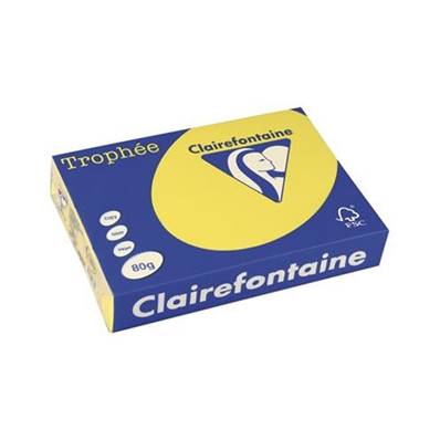 RAME A4 80GR JAUNE SOLEIL CLAIREFONTAINE
