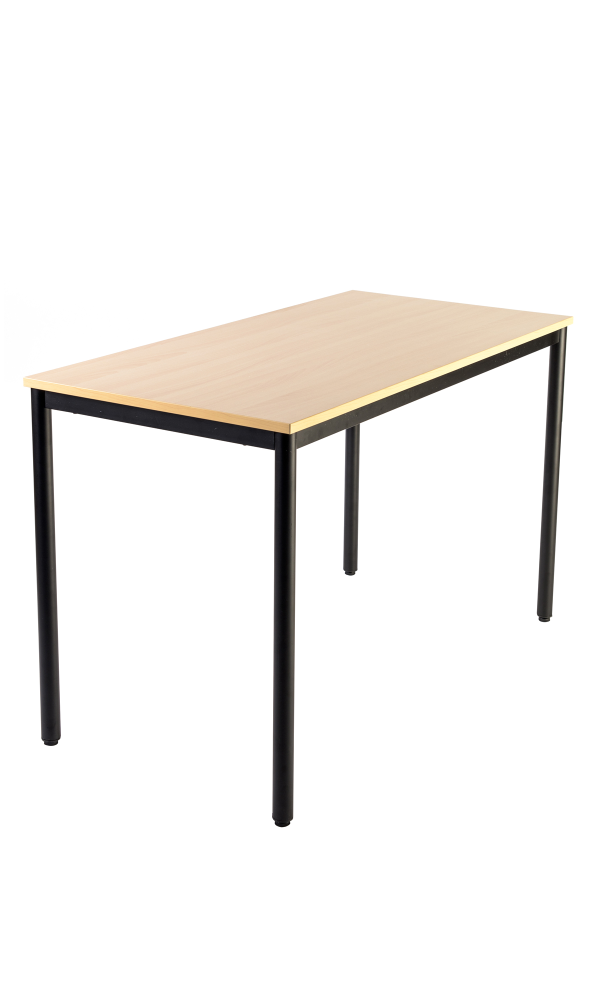 TABLE RECTANGLE 120X60 GRIS/MERISIER