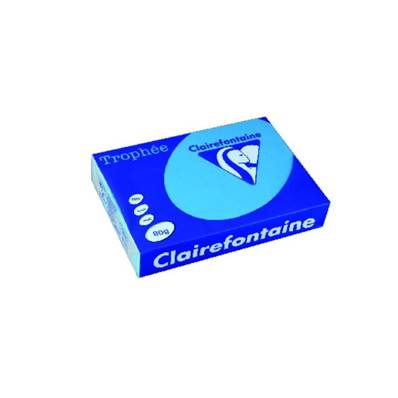 RAME A3 80GR BLEU TURQ CLAIREFONTAINE