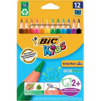 CRAYON COULEUR BIC X12 TRIANGULAIRE