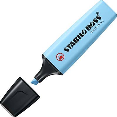 SURLIGNEUR STABILO BOSS PASTEL BLEU FRAI