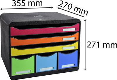 MODULE 6 TIROIRS EXACOMPTA ARLEQUIN