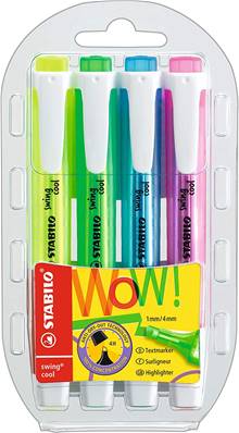 SURLIGNEUR PEN STABILO SWING X4