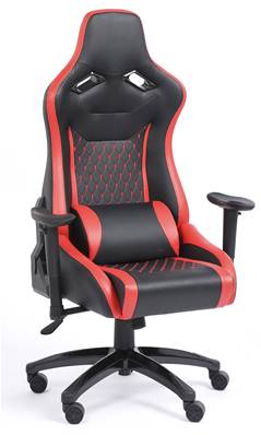 FAUTEUIL GAMER MADISON NOIR/ROUGE S/AT