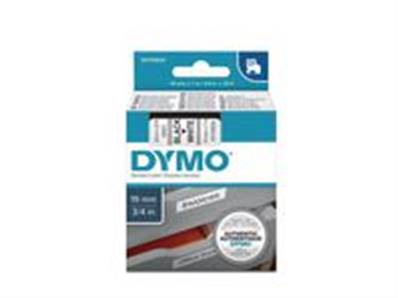 CASSETTE DYMO 19MM NOIR/BLANC