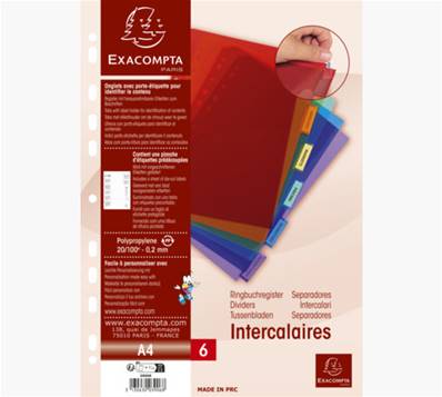 INT 6T PERSONNALISABLE EXACOMPTA