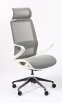 FAUTEUIL MEMPHIS GRIS/BLANC