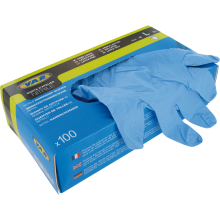 Box 100 nitrile mechanic's gloves - size L