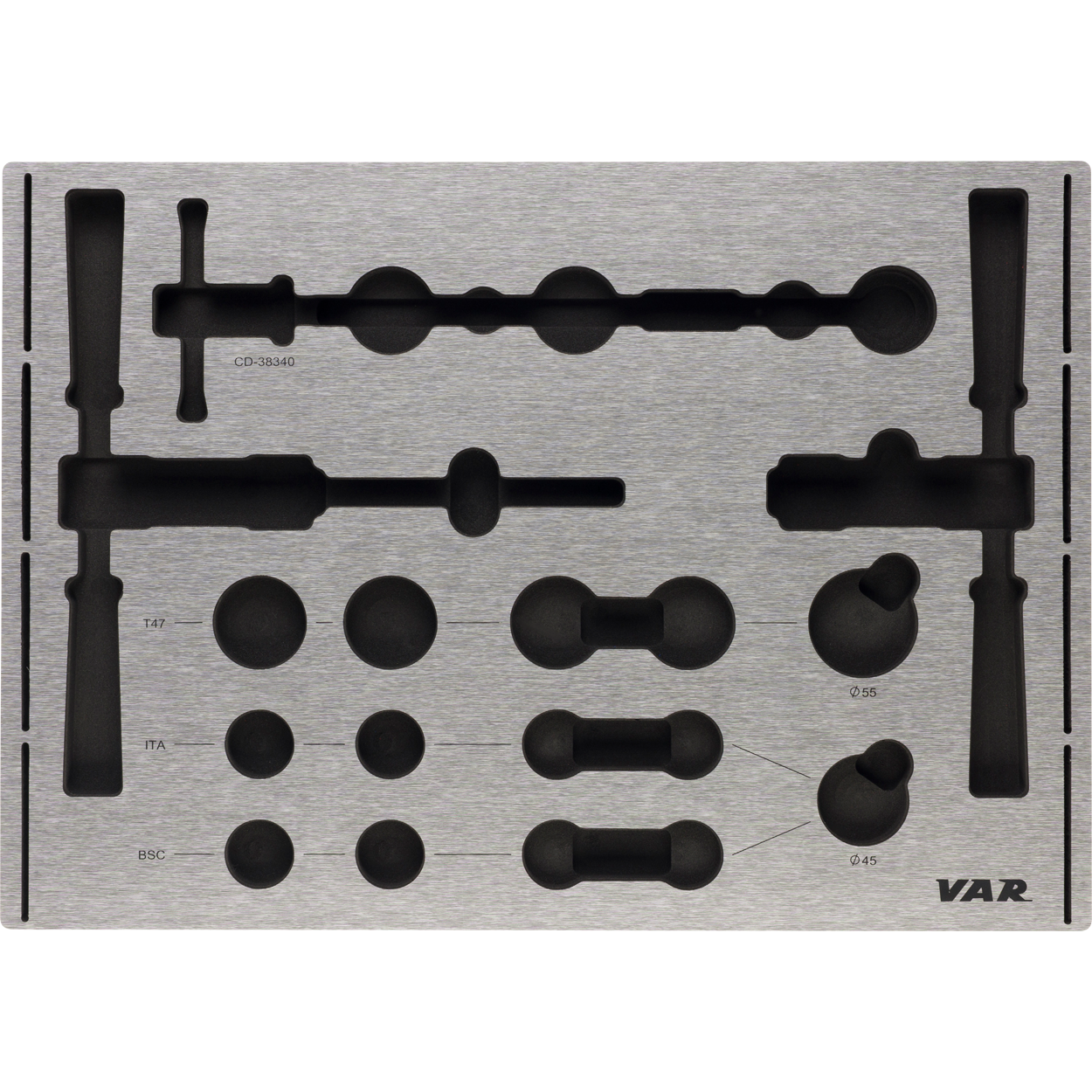 Mousse outil pour CD-38200 et CD-38340 avec prédécoupes