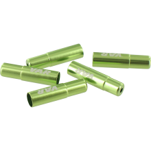 Flacon 100 embouts gaine Ø 5 mm aluminium - vert