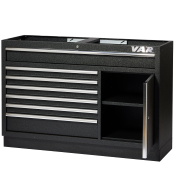 Large drawer cabinet - 7 drawers 1 door - full black series