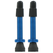 2 alloy Presta valves - 35mm blue