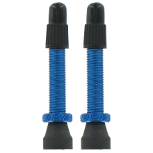 2 valves Presta aluminium - bleu