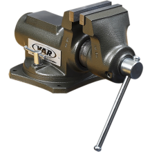 Professional bench vise w/ swivelling base - 100mm