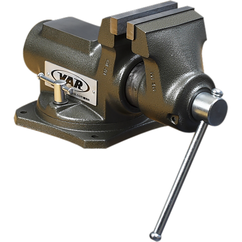 Professional bench vise w/ swivelling base - 100mm