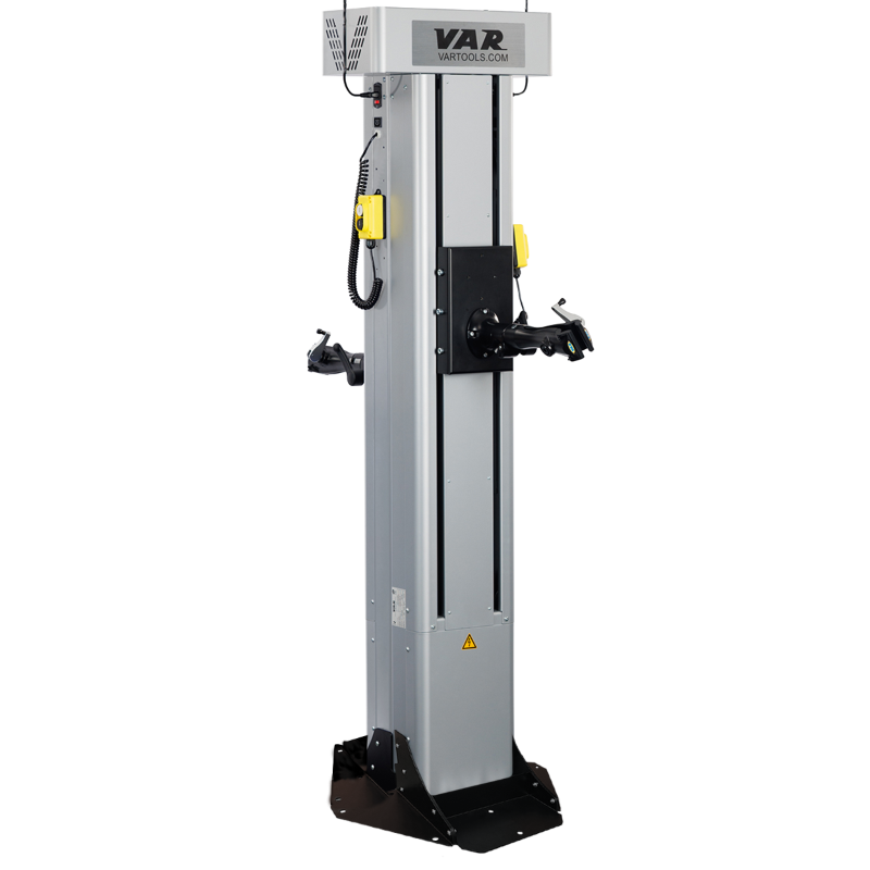 Double electric repair stand with floor fastening - 85Kg