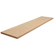 Beech plywood bench top for 3 units -  length 204cm