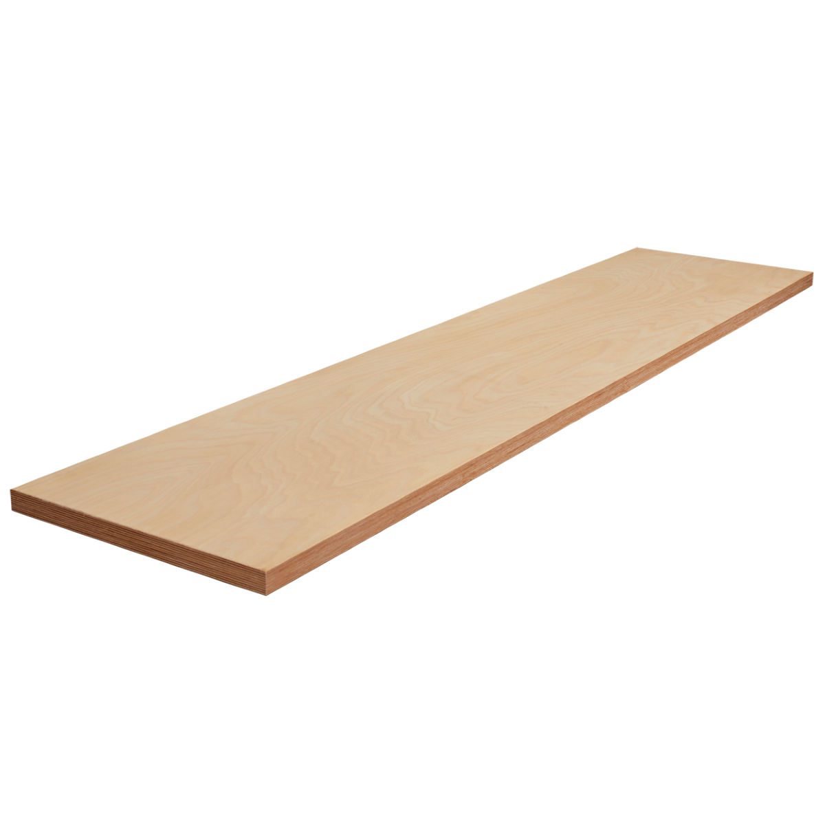 Beech plywood bench top for 3 units length 204cm