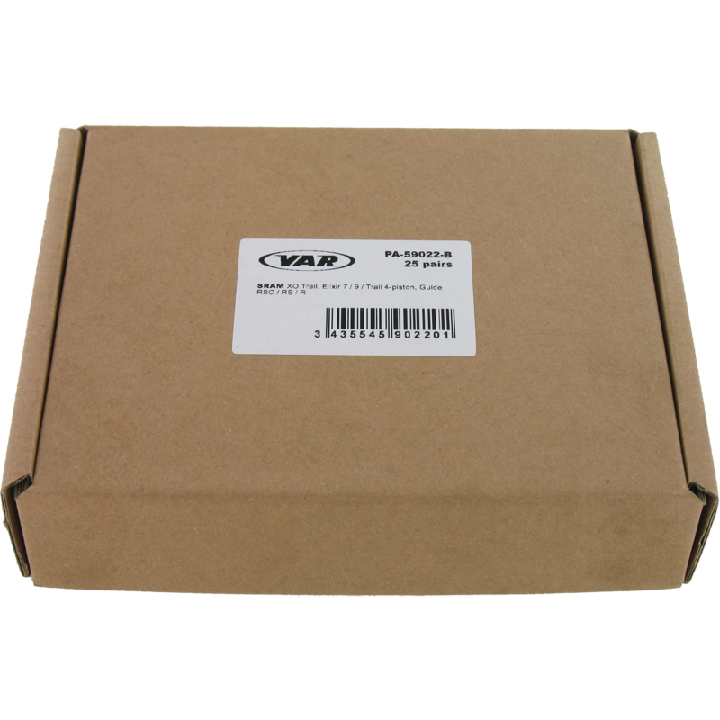 Box of 25 pairs -Organic pads : Avid DB1, DB3