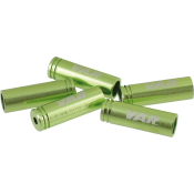 Flacon 100 embouts gaine Ø 4 mm aluminium - vert