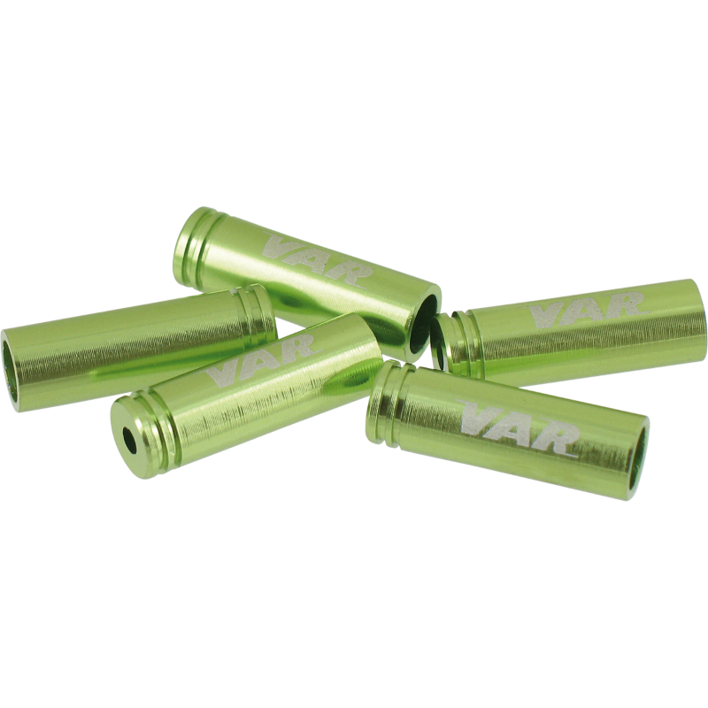 Flacon 100 embouts gaine Ø 4 mm aluminium - vert