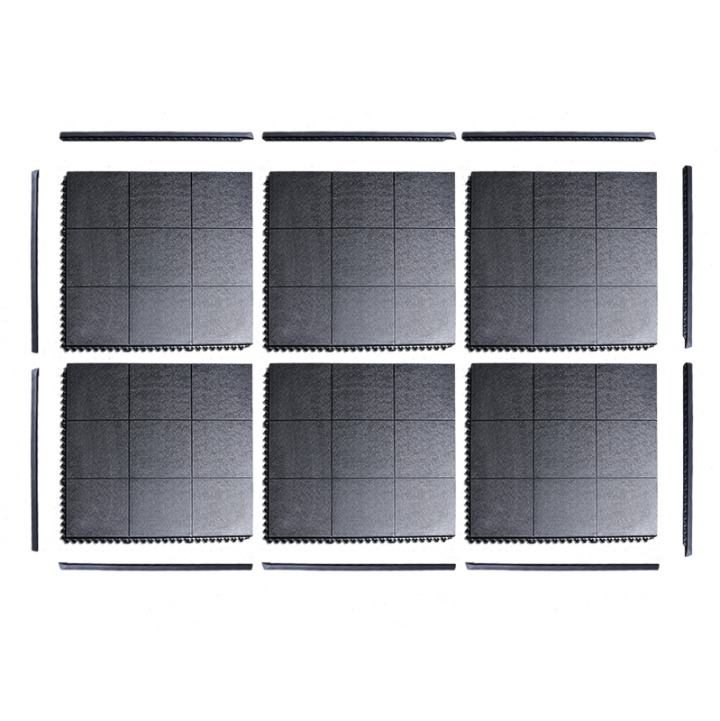 Rectangle de 3x2 dalles avec bordures noires
