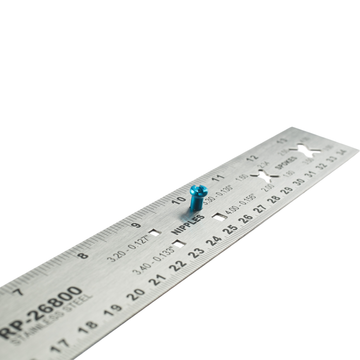 Spoke, bearing and nipple gauge
