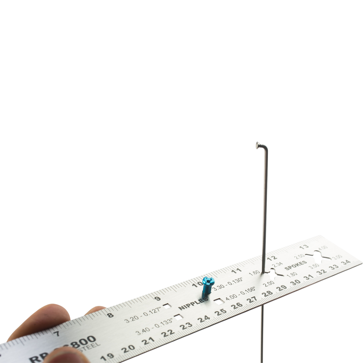 Spoke, bearing and nipple gauge