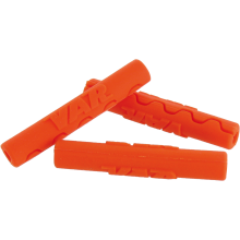 Polybag 4 cable tips 4mm - orange