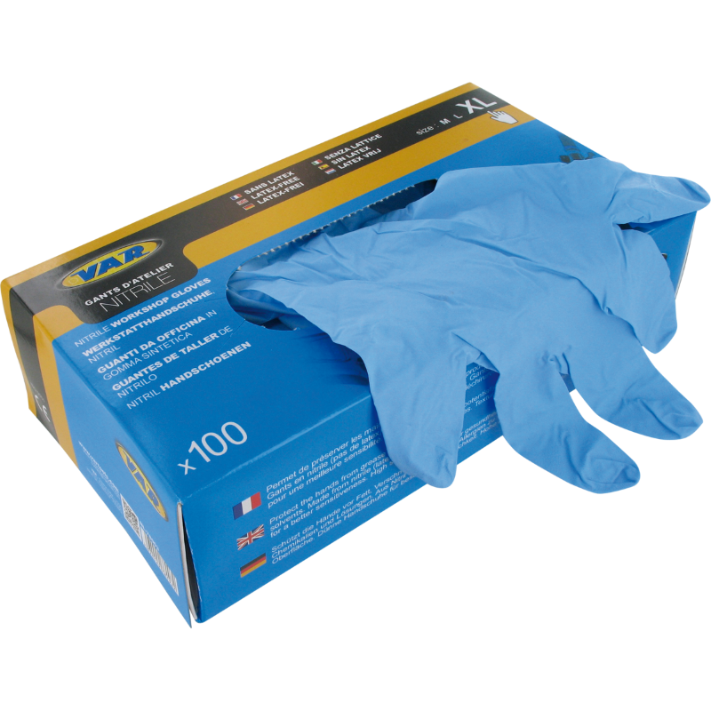 Box 100 nitrile mechanic's gloves - size XL