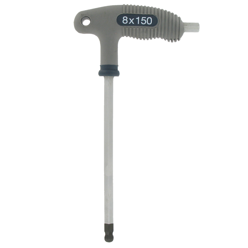 8mm P-handled hex wrench with a ball-end