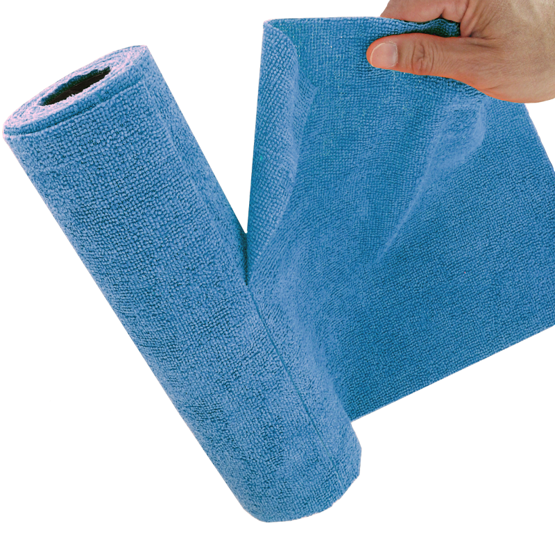 Bobine de 75 lingettes microfibres pré-découpées
