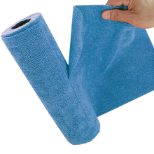 Bobine de 75 lingettes microfibres pré-découpées