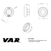 Outil p/ écrou de boîtier Bafang M600 M500 M620 & Shimano Centerlock