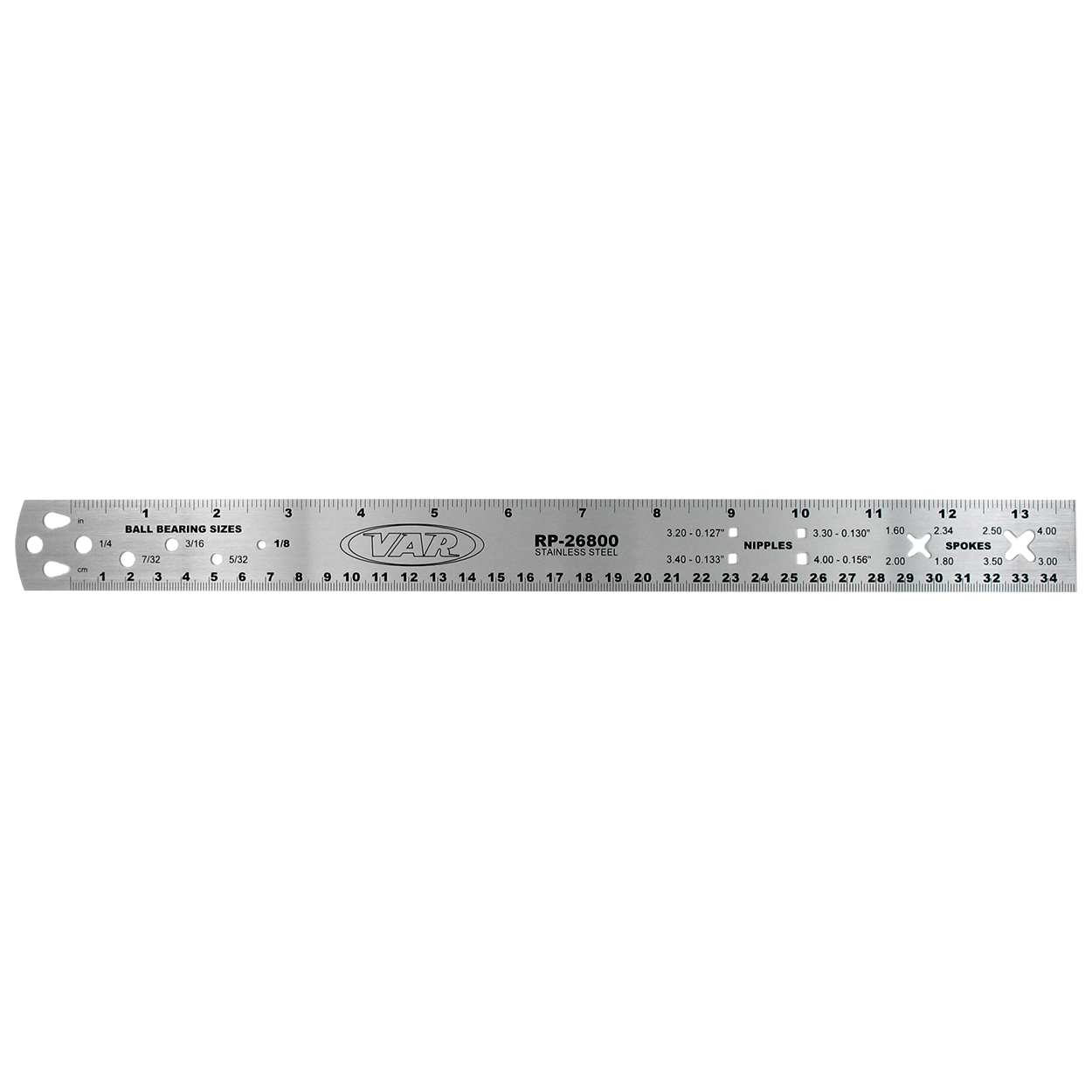 Silver VAR RP 26800 Spoke Ruler Measurement